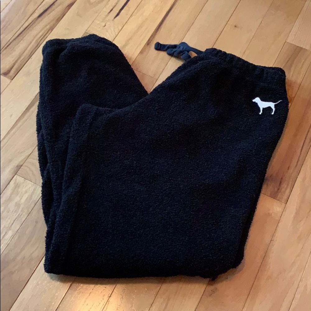 Victoria secret pink fleece jogger sweat pants.
